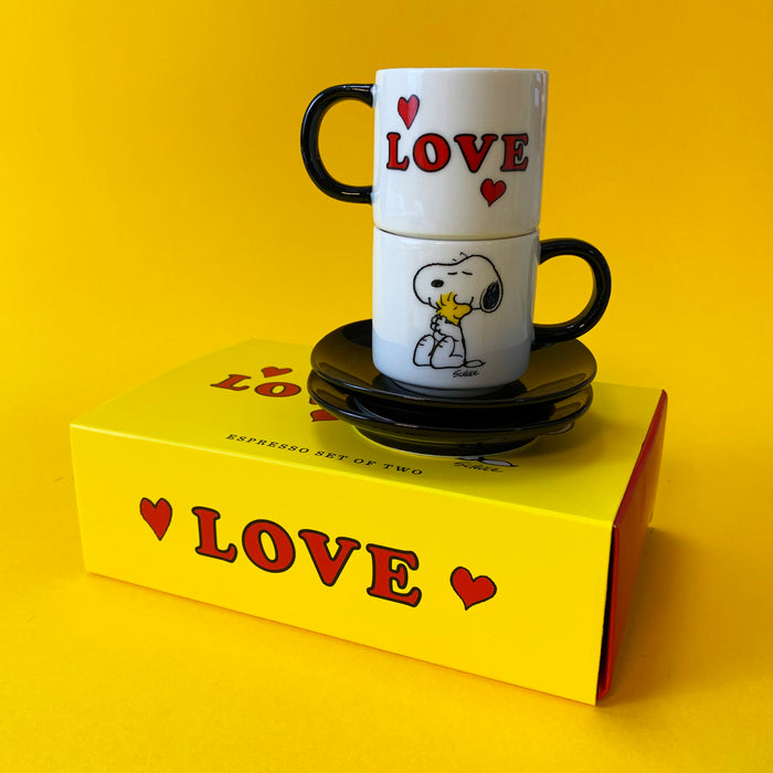 Peanuts Mugs Love - Espresso set of 2
